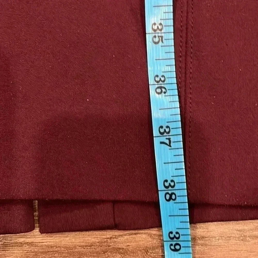 [10]Babaton Burgundy Sleeveless Rayon Blend  MIDI Dress - Picture 14 of 14